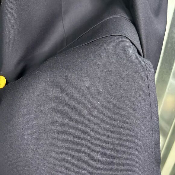 Lauren Ralph Lauren Blue Wool Gold Two Button Blazer Sport Coat Men’s Size 40R - Picture 6 of 13
